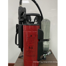 Water mist fire extinguishing/dispersing device (knapsack)